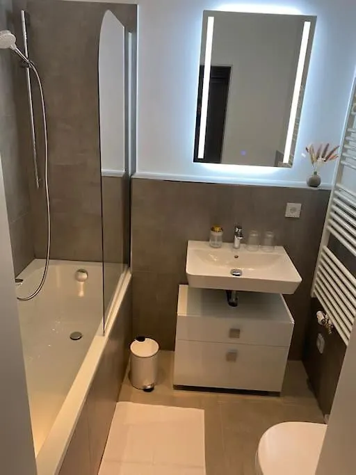 Modernes Apartment Mit Grosser Terrasse دريسدن
